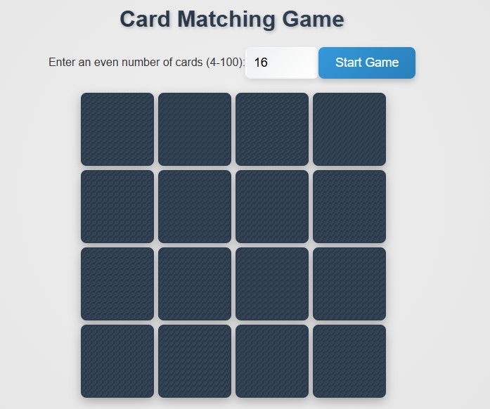Card Matching Game